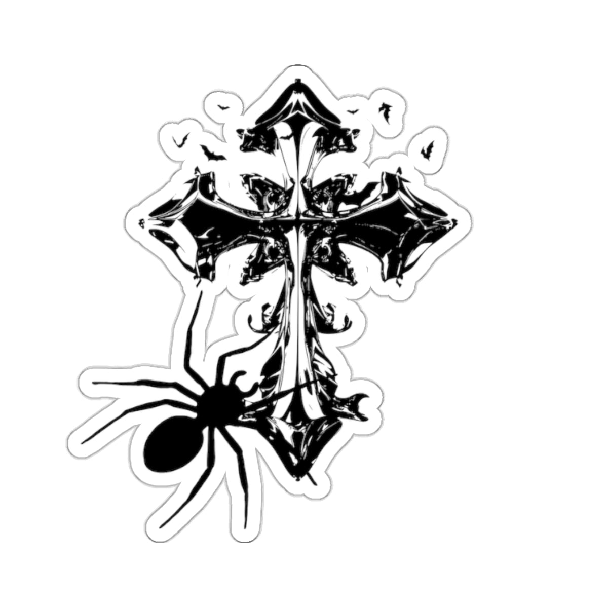 BRANDED CROSS STICKER