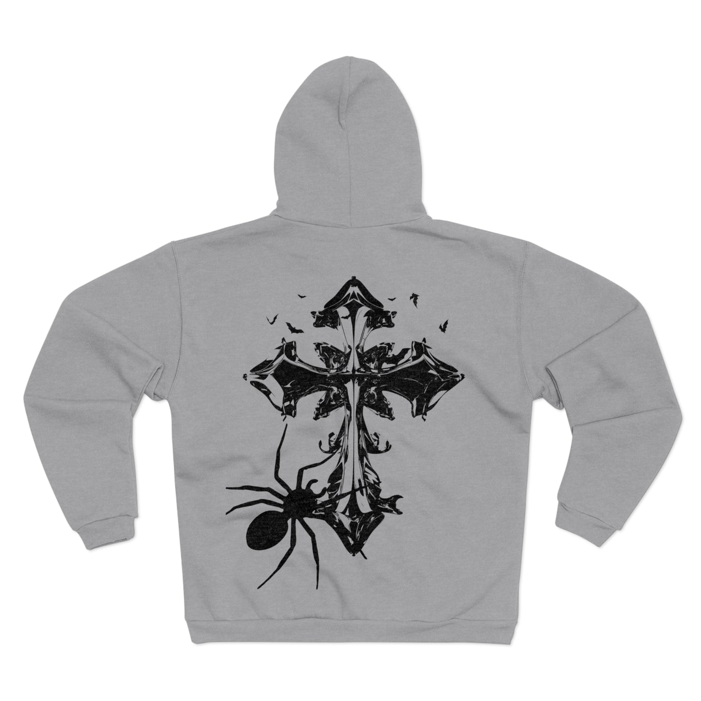 BRANDED GOTHIC CROSS ZIP-UP Sweatshirt