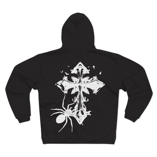 BRANDED GOTHIC CROSS ZIP-UP Sweatshirt