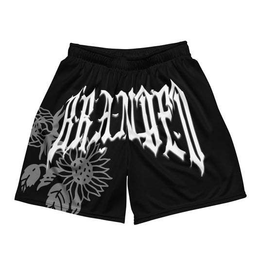 BRANDED GOTHIC CROSS SHORTS